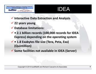 IDEA Basics, Getting Started, and Basics of Importing Data | PDF