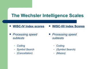 IDEA 2004, Rti, WISC-III and WISC-IV | PPT