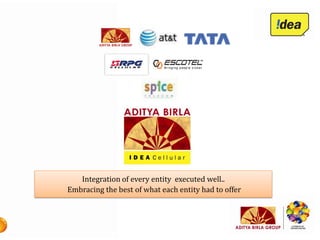 Integration of every entity executed well..
Embracing the best of what each entity had to offer
 