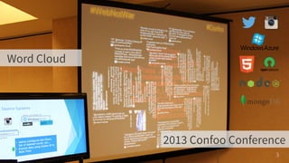 3 
Word Cloud 
2013 Confoo Conference 
 