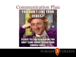 Communication Plan
 