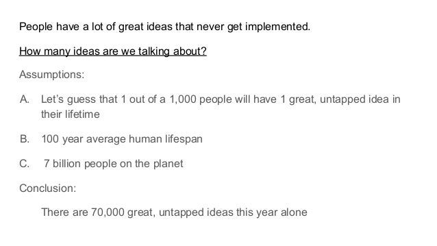 from idea to implementation 7
