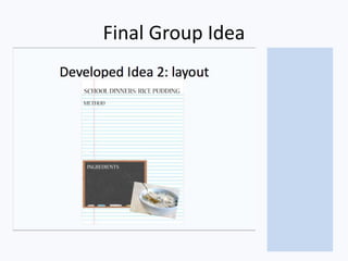 Final Group Idea
 