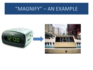 “MAGNIFY” – AN EXAMPLE
 
