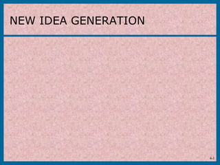 4-1
NEW IDEA GENERATION
 