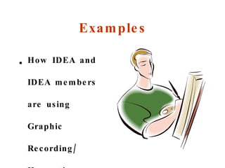 Examples How IDEA and IDEA members are using Graphic Recording/ Harvesting 