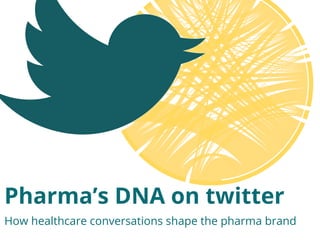Pharma’s DNA on twitter 
How healthcare conversations shape the pharma brand 
 