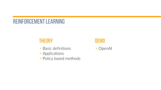 TensorFlow London 17: Practical Reinforcement Learning with OpenAI | PPT