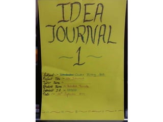 Idea journal 1