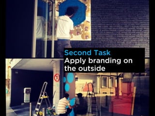 Second Task
Apply branding on
the outside
 