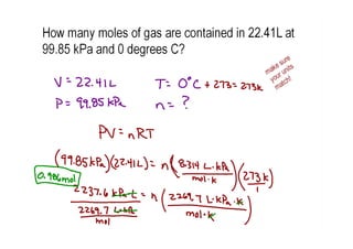 Ideal Gas Law Problems