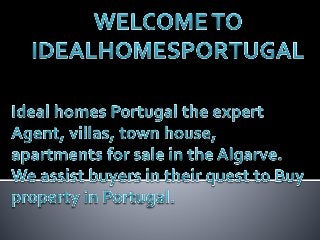 Algarve Property | Algarve Portugal Real Estate for Sale - Ideal Homes Portugal