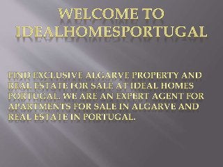 Idealhomesportugal   investment property in portugal