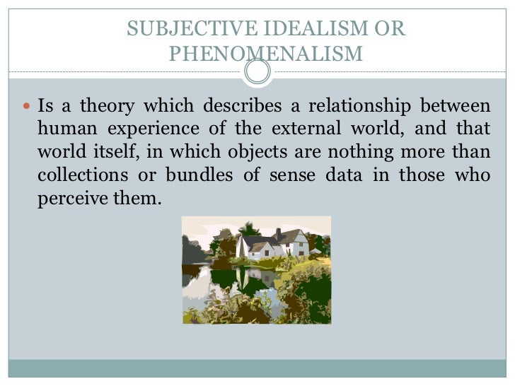 subjective idealism essay