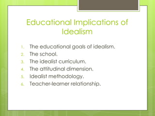 IDEALISM AND PRESCHOOL EDUCATION | PPT