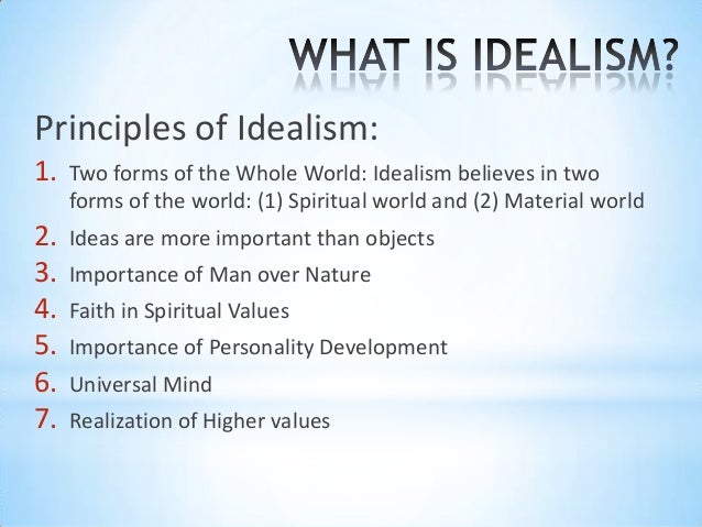 what is a idealist
