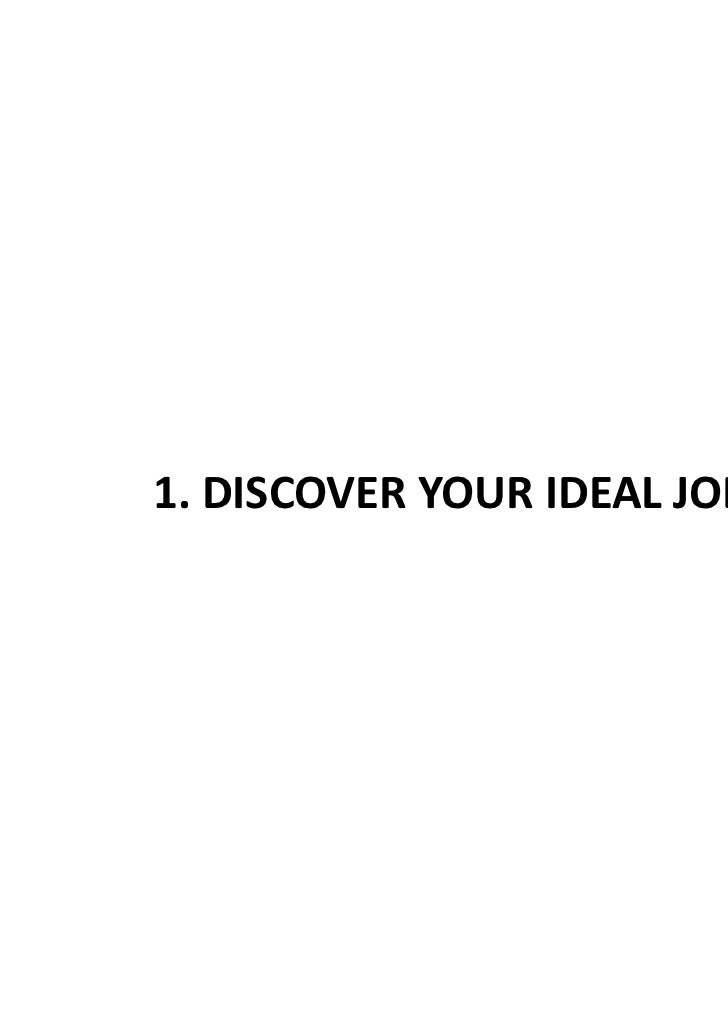 what would be your ideal job