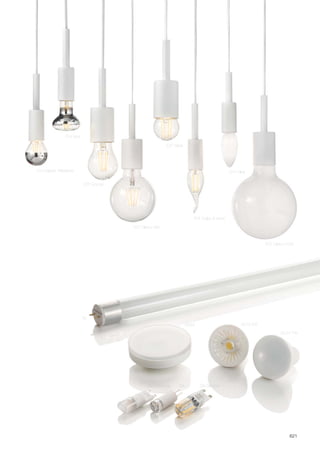 621
T8
E14 Calotta Riflettente
E27 Goccia
E27 Globo D90
E27 Globo D120
E14 Colpo di vento
E14 Oliva
E27 Sfera
GX53
G4G9 Ceramica G9 Silicone
GU10 5W
GU10 7W
E14 Spot
 