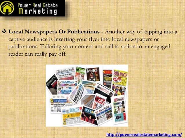 ideal places to distribute real estate flyers sunday newspaper flyers