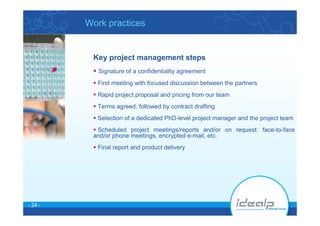 Idealp Pharma Hits & Leads Optimisation Case Study 1