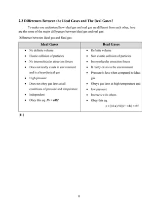 Ideal & real gases | PDF