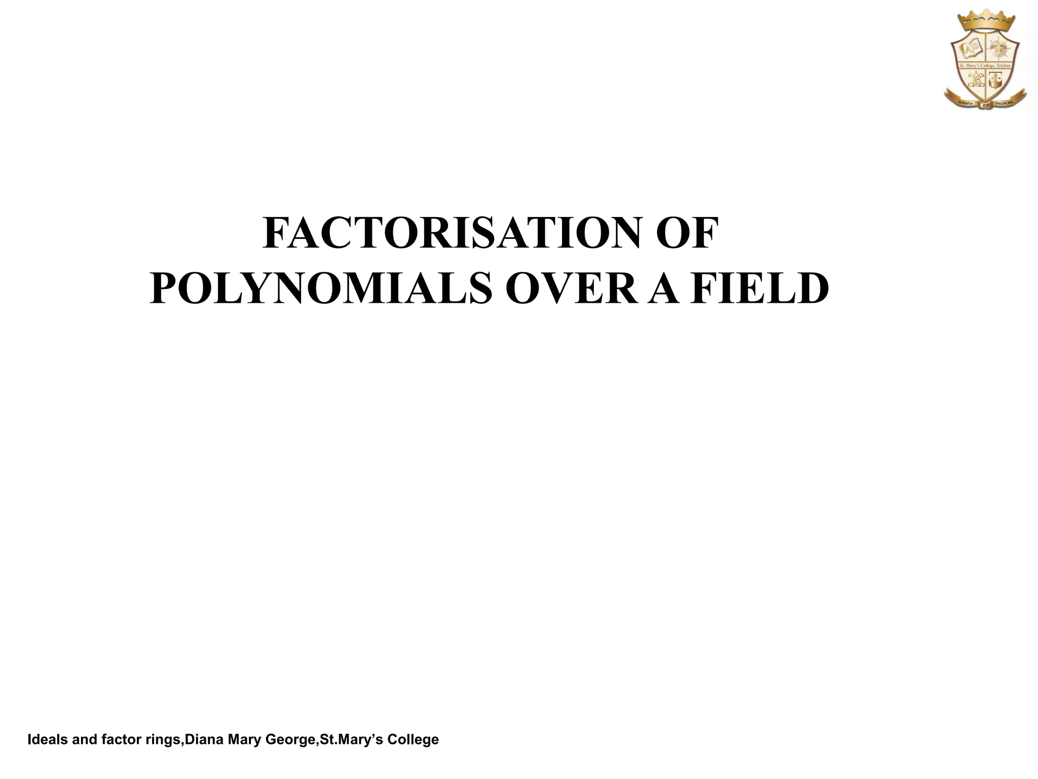Ideals and factor rings | PDF