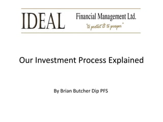 Our Investment Process Explained By Brian Butcher Dip PFS 