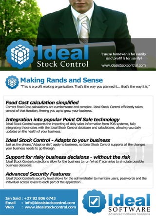 Ideal Stock Control Brochure