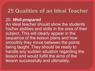 Ideal teacher | PPTX