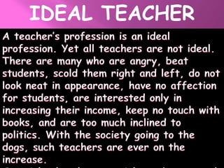Ideal teacher | PPTX