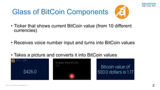 Glass of Bitcoin App by IdeaNotion | PDF