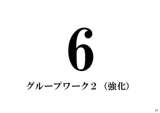 魅⼒的なアイデアの実現性を上げるワーク
「PPCO」
24
6
 