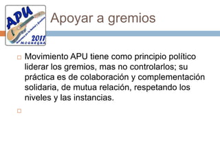 Ideario Del Movimiento Apu