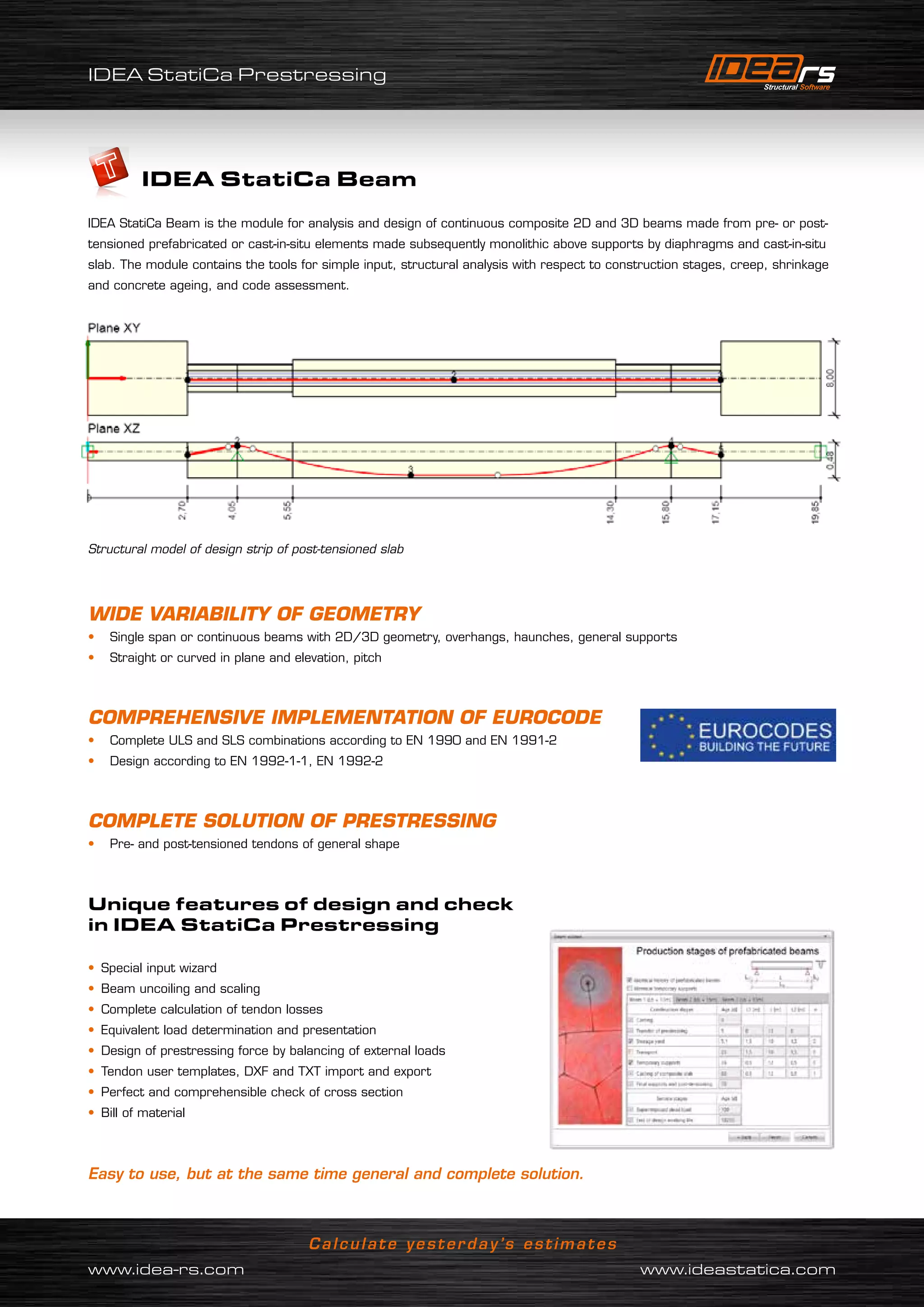 IDEA StatiCa prestressing | PDF