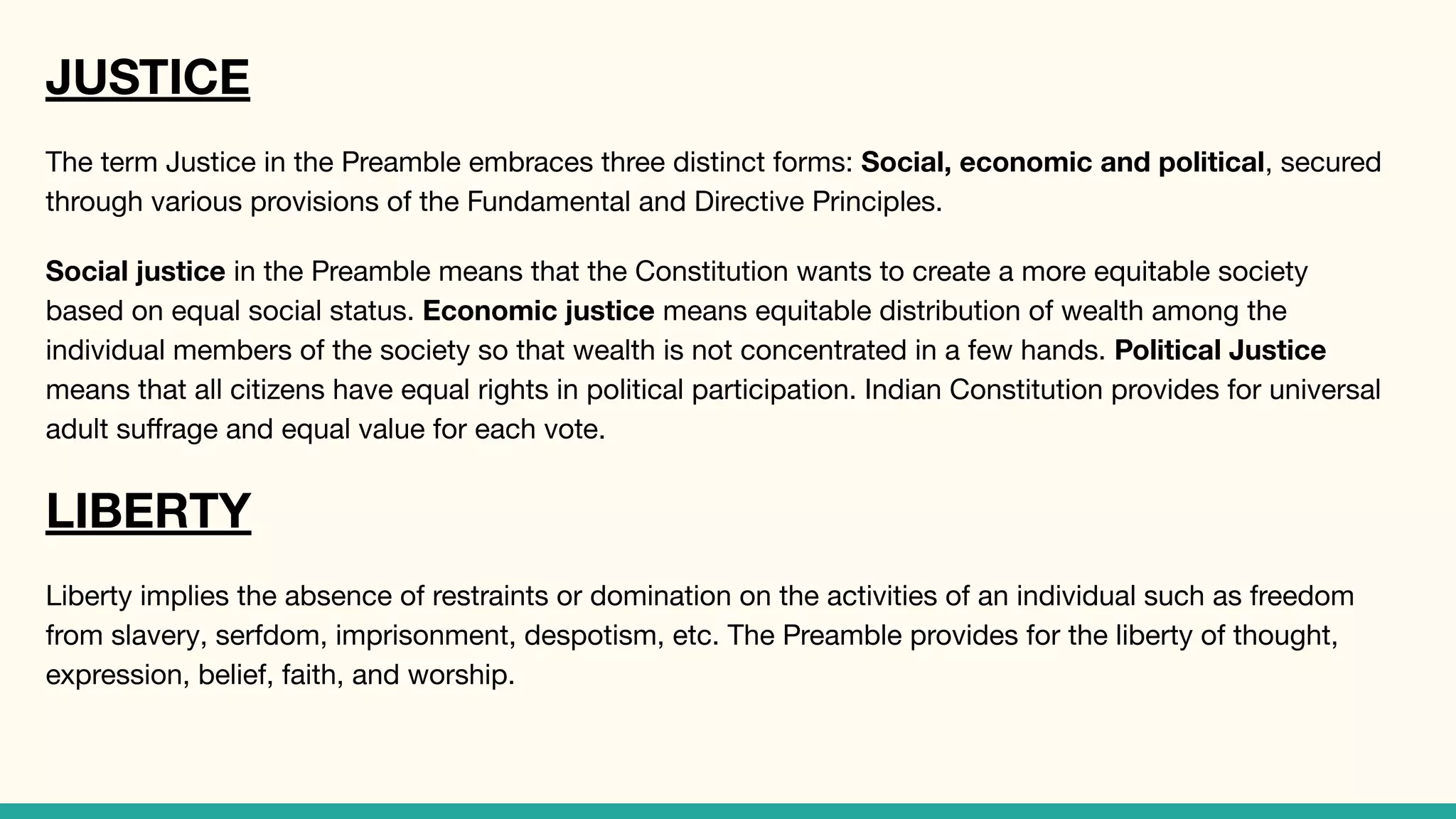Ideas and ideals of the indian constitution | PDF