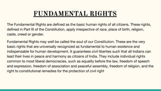Ideas and ideals of the indian constitution