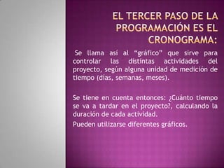 PLAN Comprende el proceso que va desde la idea hasta que esta toma la forma suficiente para saber si vale la pena llevarla adelante.