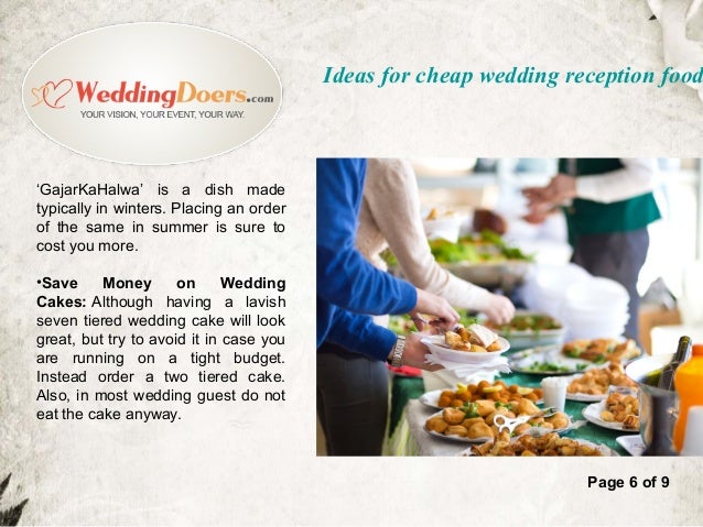 Ideas For Cheap Wedding Reception Food
