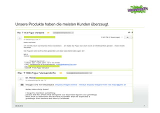 Unsere Produkte haben die meisten Kunden überzeugt.




06.05.2012                                            7
 