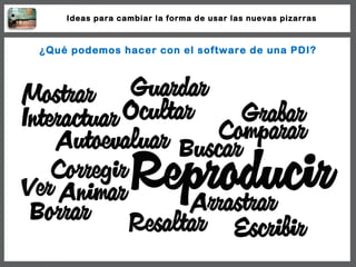 ¿Qué podemos hacer con el software de una PDI? Ideas para cambiar la forma de usar las nuevas pizarras 