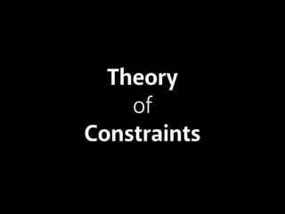 Theory
of
Constraints
 
