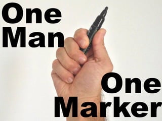 One
Man
One
Marker
 