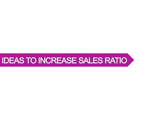 Ideas to Increase Sales Ratio