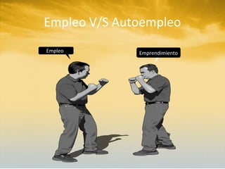 Empleo V/S Autoempleo
Empleo        Emprendimiento
 