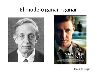 El modelo ganar - ganar




                     Teoría de Juegos
 