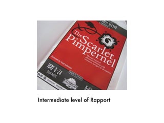 Intermediate level of Rapport
 