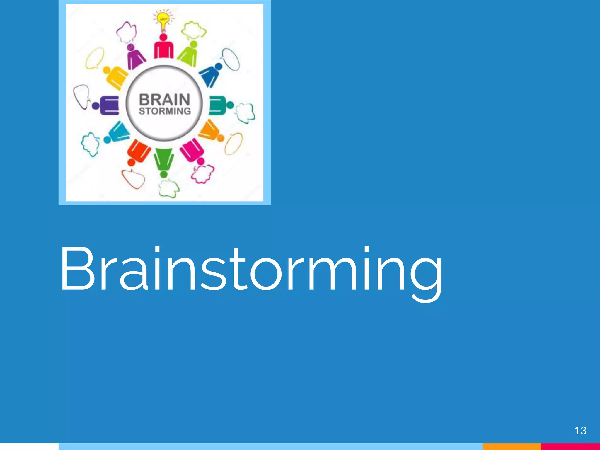 Brainstorming
13
 