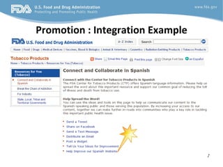 Promotion : Integration Example




                                  7
 