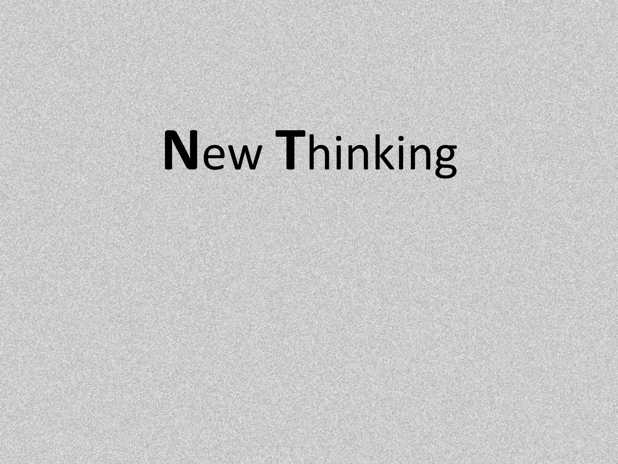 New Thinking