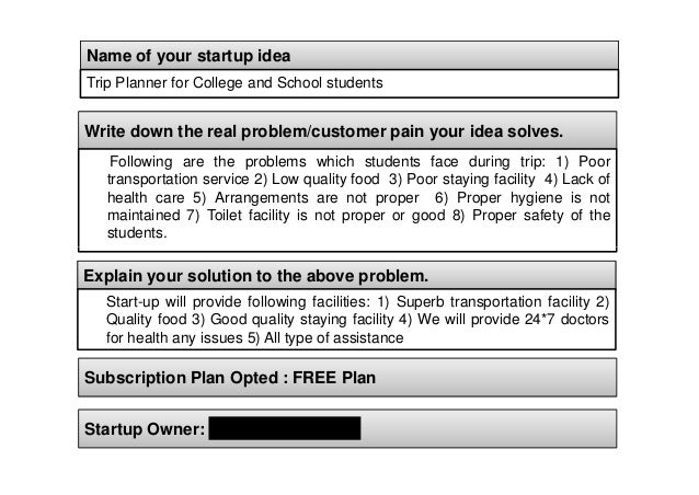 idea validation report trip planner for college and school students